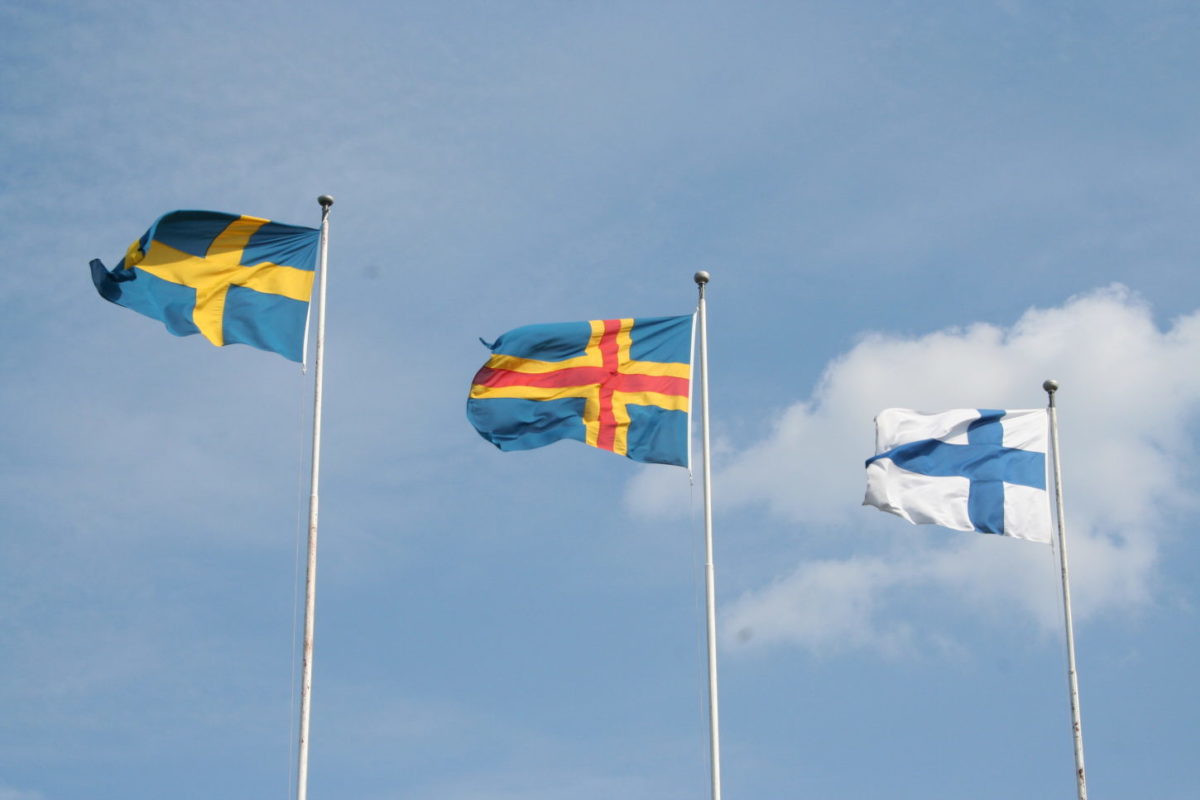 Flaggor - Sverige Åland Finland